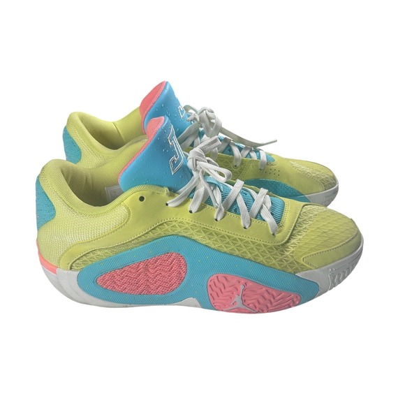 Jordan Tatum 1 PF Yellow Pink Blue Basketball Sneakers Mens Size 9 FJ6457_700 - Picture 1 of 9